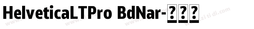 HelveticaLTPro BdNar字体转换